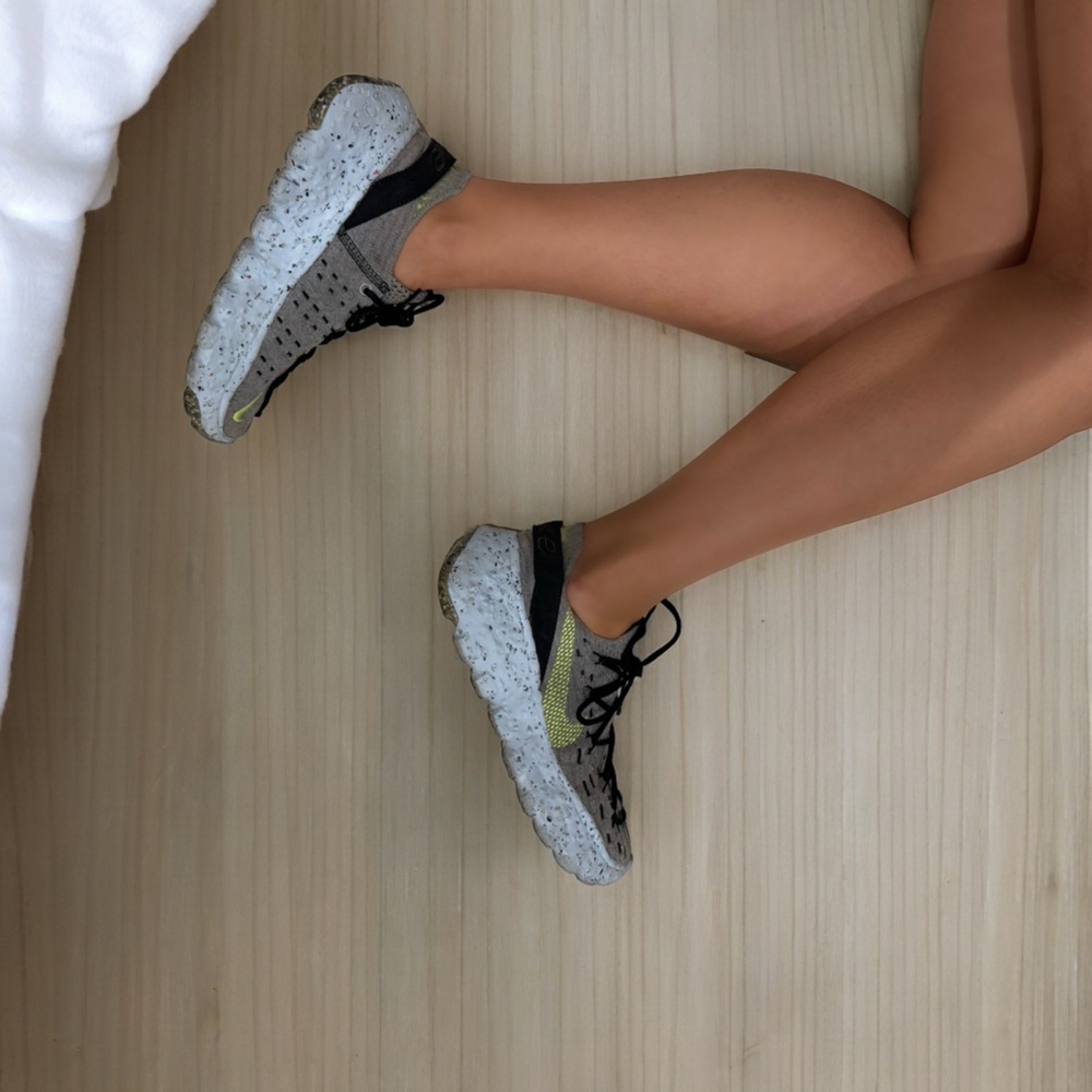 The Nike Space Hippie 04 Gray/Neon Green in Size 7 US